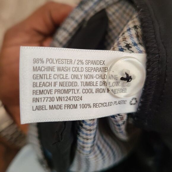 Prologue  Target Houndstooth Plaid Check Wide Leg Cropped  Trouser Pants - Picture 10 of 10